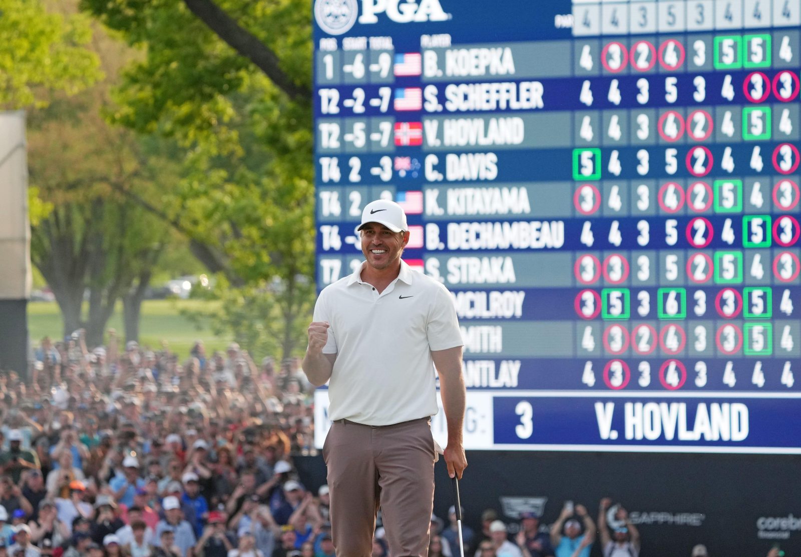 Brooks Koepka Comes Out On Top in Thrilling PGA Championship