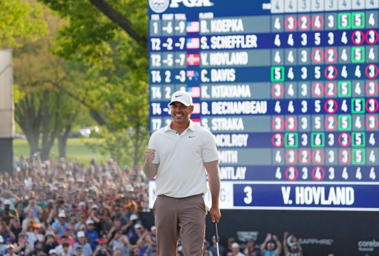 Brooks Koepka Comes Out On Top in Thrilling PGA Championship